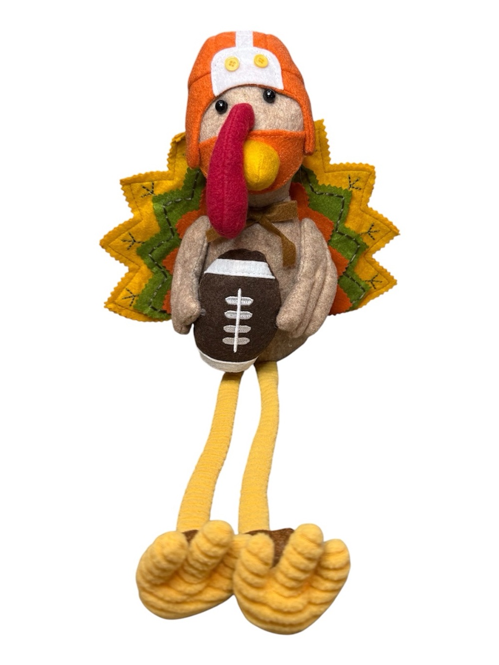 🏈 Festive Football Thanksgiving Turkey Shelf
Sitter / Plush Tabletop Decor 🦃